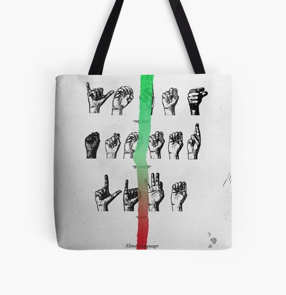 Young Thug - Slime Language All Over Print Tote Bag RB1508 product Offical young thug Merch