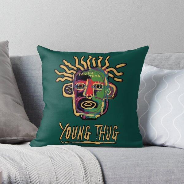 Young Thug - Old English   Throw Pillow RB1508 product Offical young thug Merch