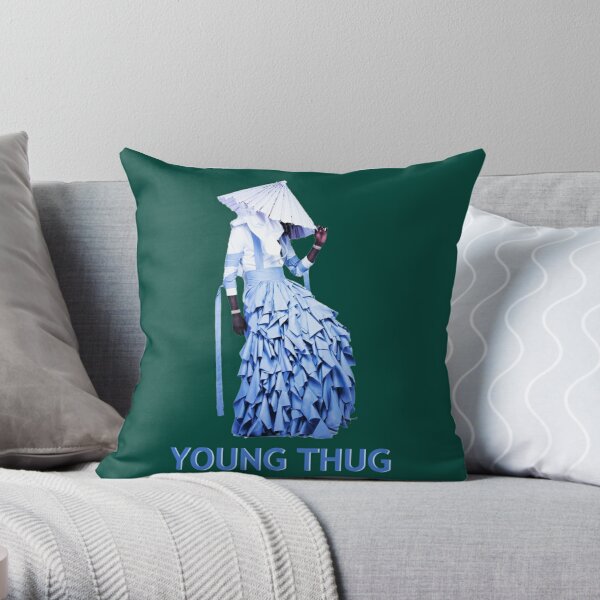 young thug album cover    Throw Pillow RB1508 product Offical young thug Merch