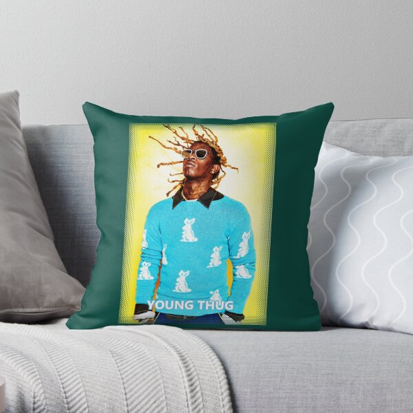 Copy of Young Thug - Old English   Throw Pillow RB1508 product Offical young thug Merch